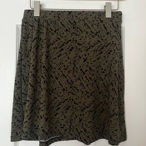 Altar'd State Green Black Mini Cocktail Skirt